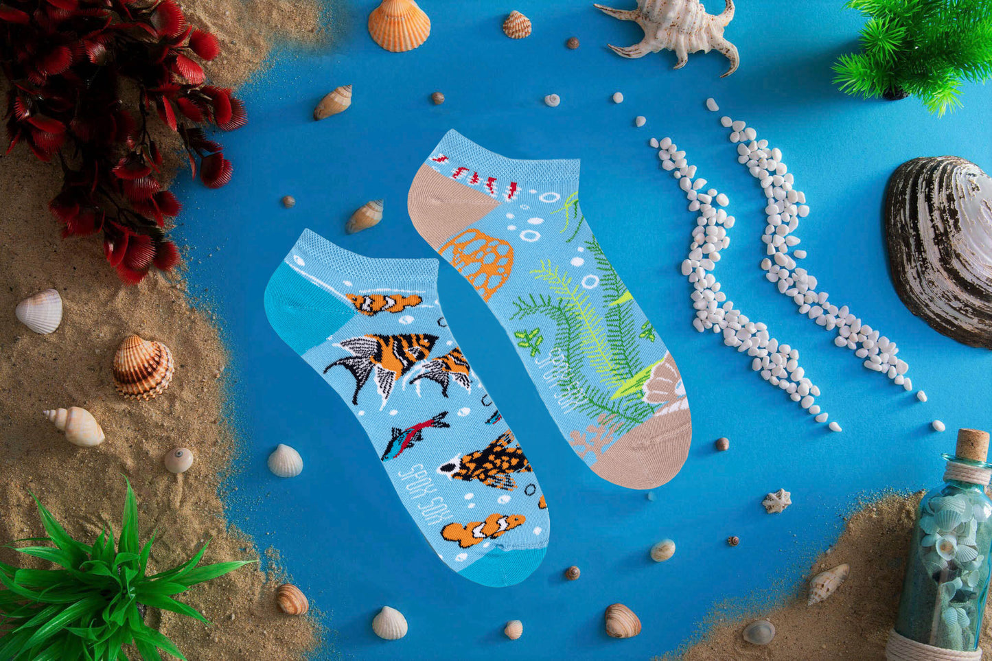 Sneakersocken Aquarium - bunt & besonders