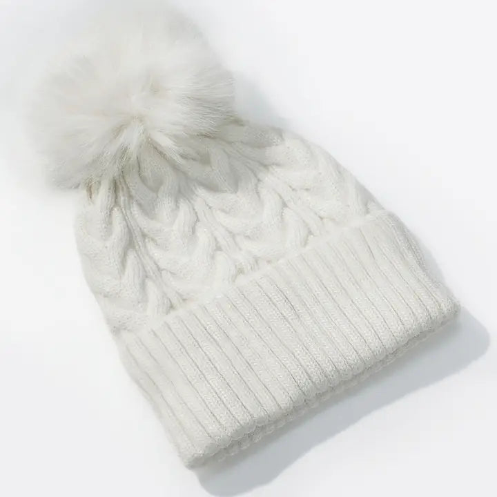 Mütze, Winterzauber - Weiß