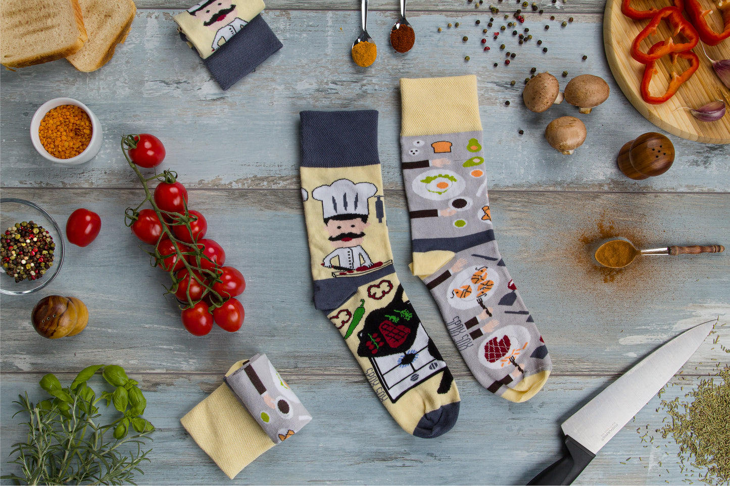 Socken Küche - bunt & besondern