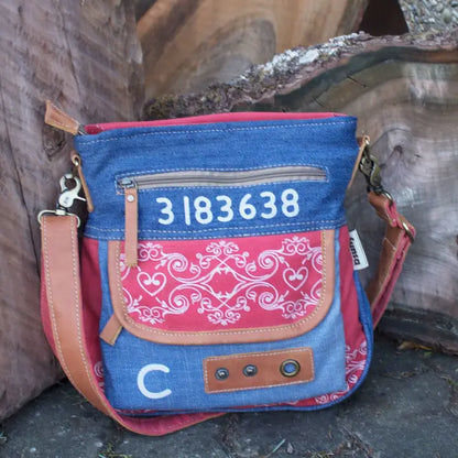 Herzenswege - Upcycling Jeanstasche