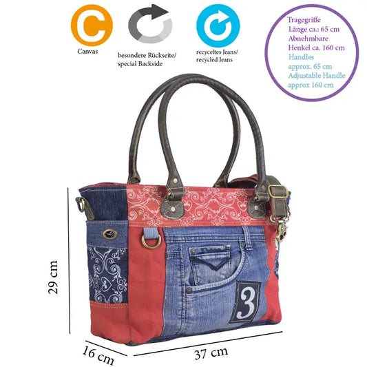 Lieblingsbegleiter XXL - Upcycling Jeanstasche
