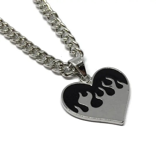 Statement-Kette "Burning Heart"