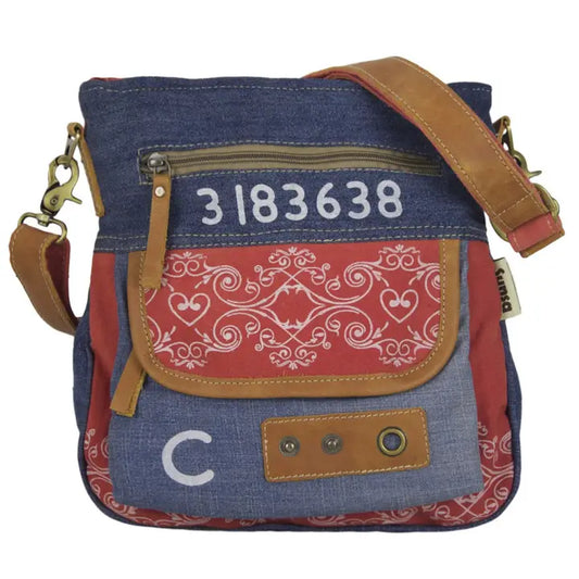 Herzenswege - Upcycling Jeanstasche