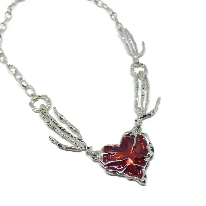 Statement-Kette "Dark Wings Heart"