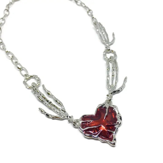 Statement-Kette "Dark Wings Heart"