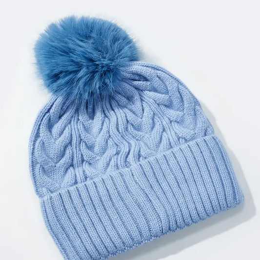 Mütze, Winterzauber - Hellblau