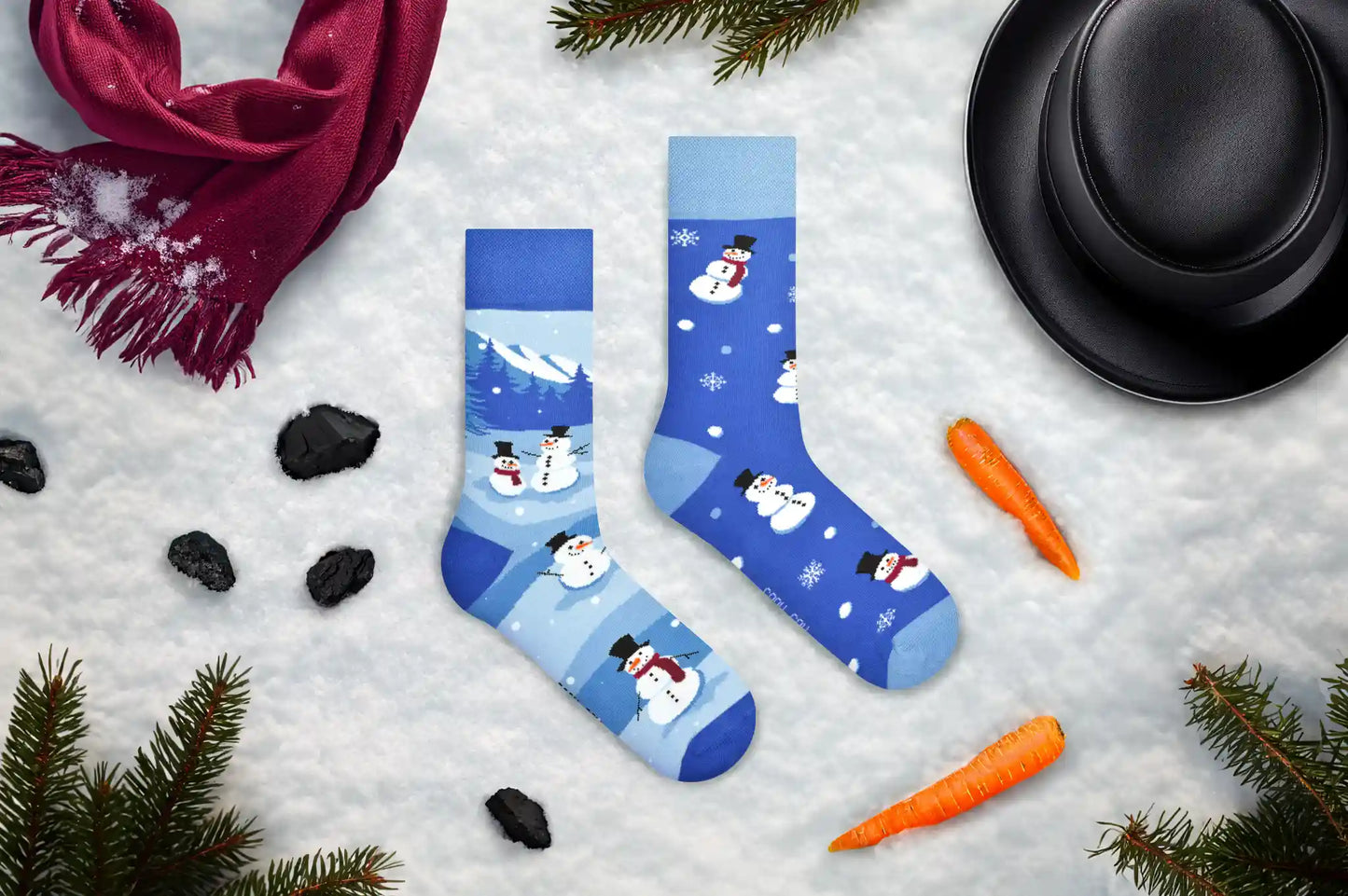 Socken Schneemannzauber