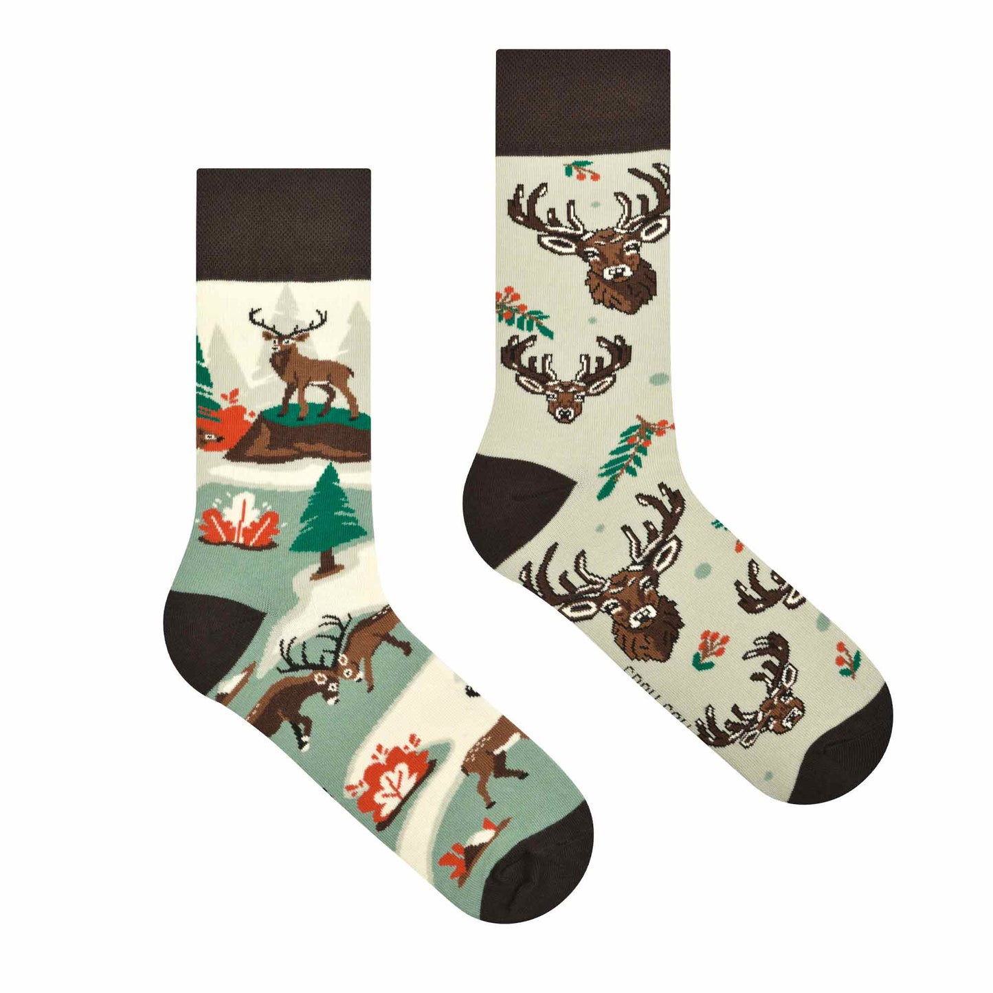 Socken Waldkönig - bunt & frech