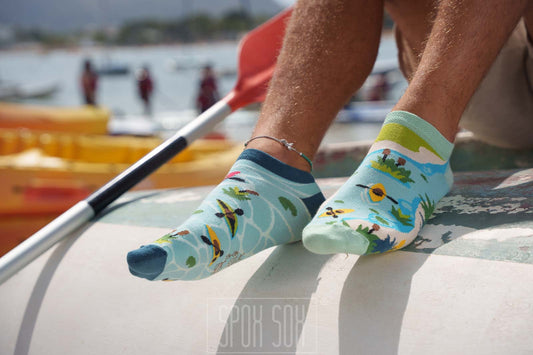 Sneakersocken Kajak - bunt & besonders