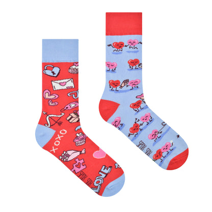 Socken Herzen - bunt & besonders