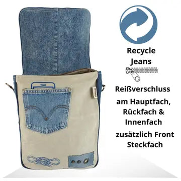 Ankerplatz - Upcycling Jeanstasche