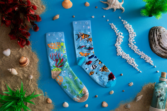 Socken Aquarium - bunt & verspielt