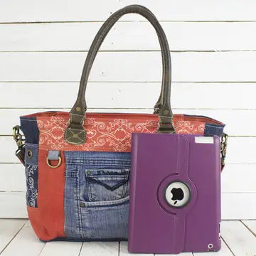 Lieblingsbegleiter XXL - Upcycling Jeanstasche