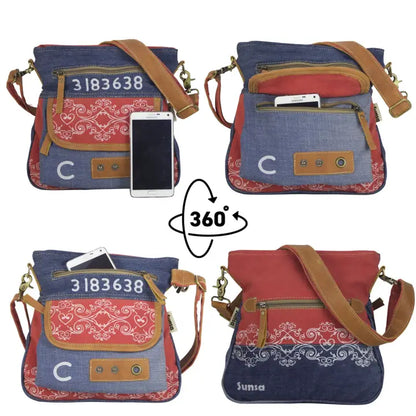 Herzenswege - Upcycling Jeanstasche
