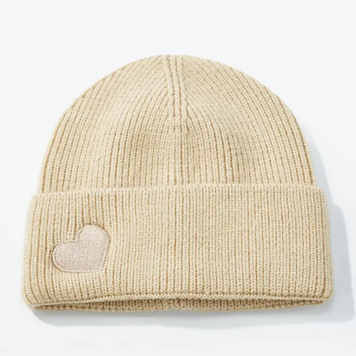 Mütze, Herzenswärme - Beige