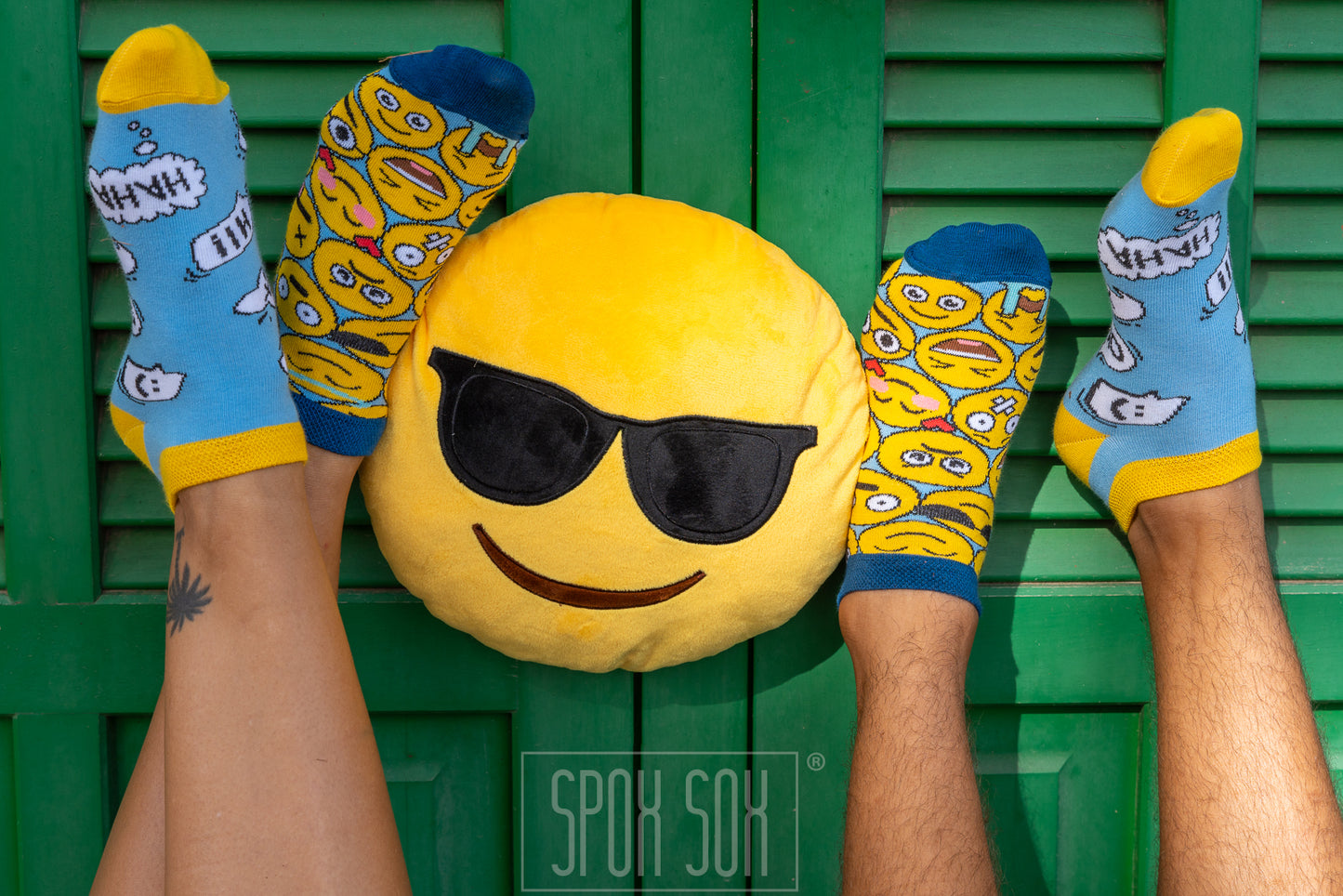 Sneakersocken Emojis - bunt & besonders