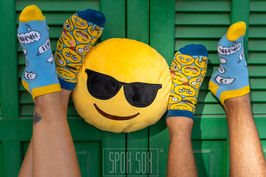 Sneakersocken Emojis - bunt & besonders
