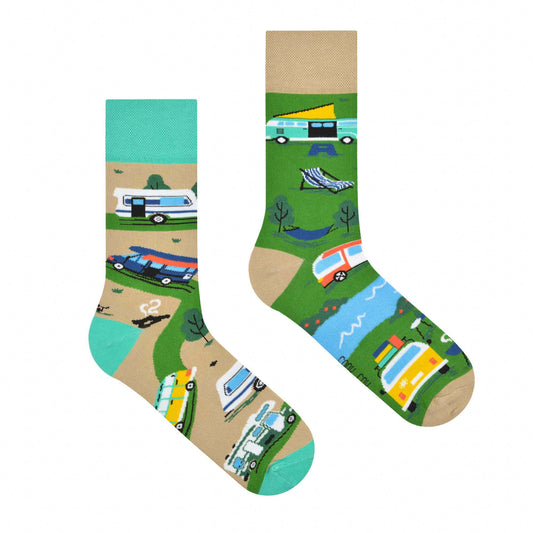 Socken Camping - bunt & besonders