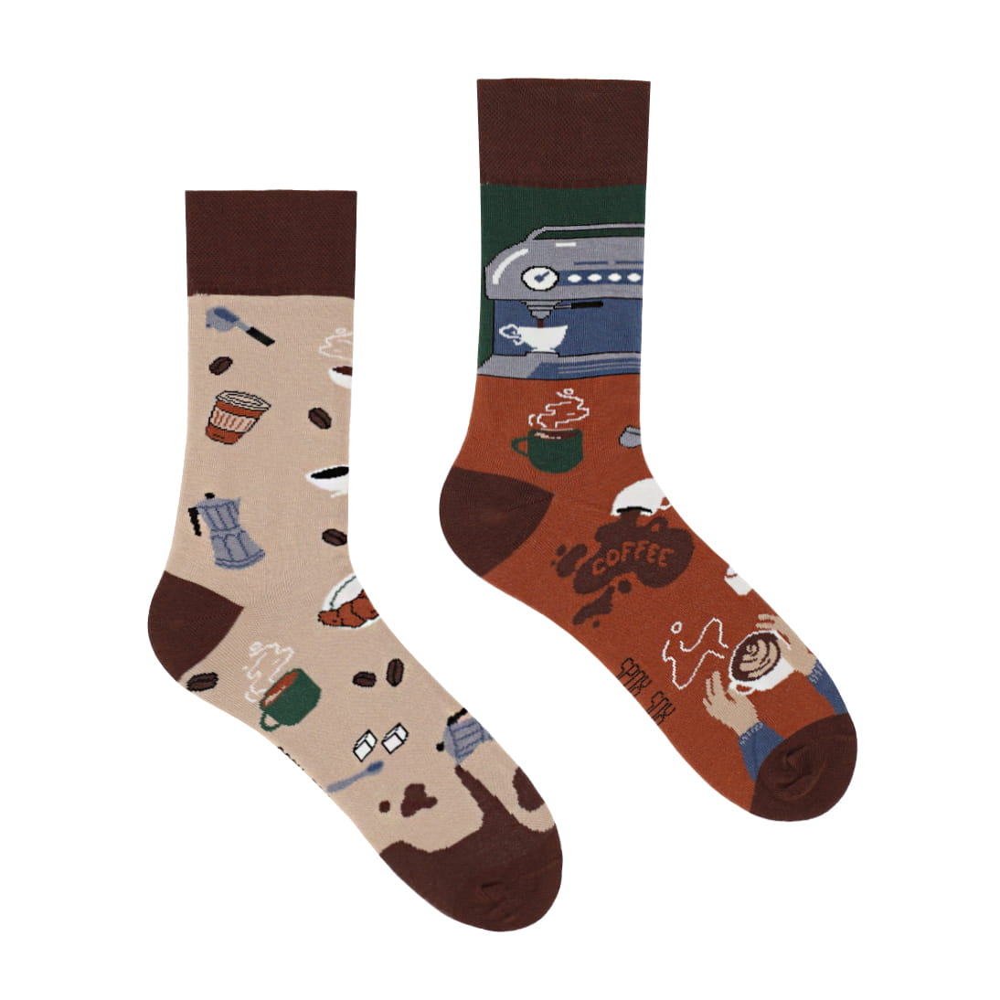 Socken Kaffee - bunt