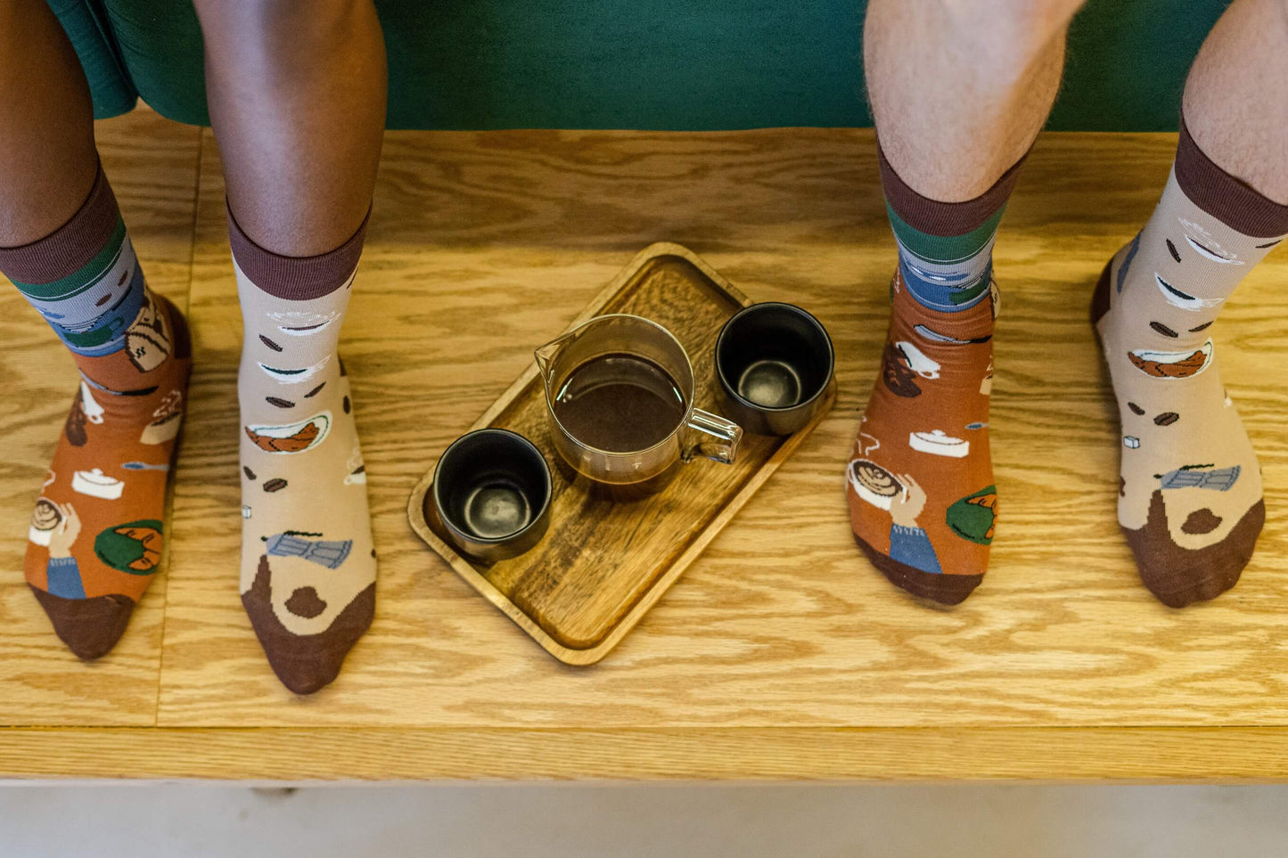 Socken Kaffee - bunt