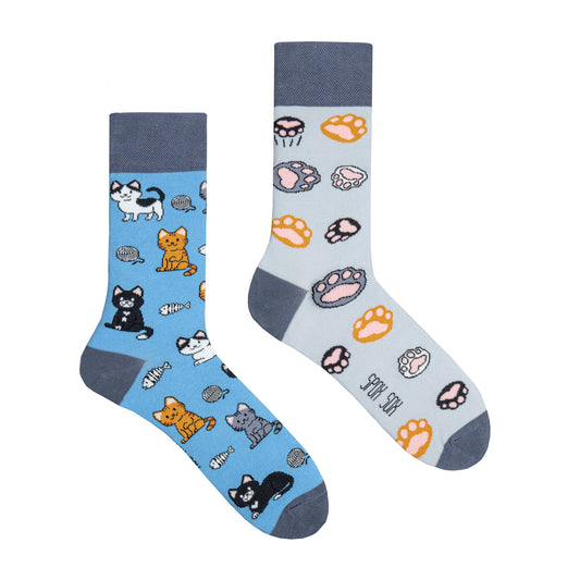 Socken Katzen - bunt & besonders
