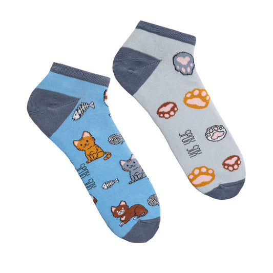 Sneakersocken Katzen - bunt & besonders