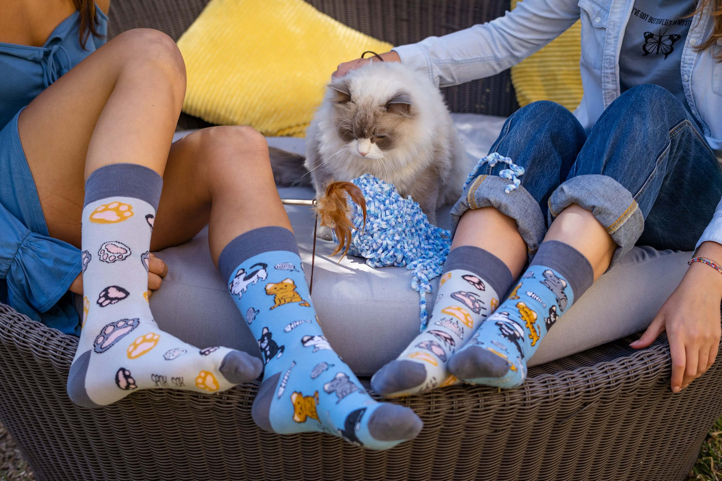 Socken Katzen - bunt & besonders