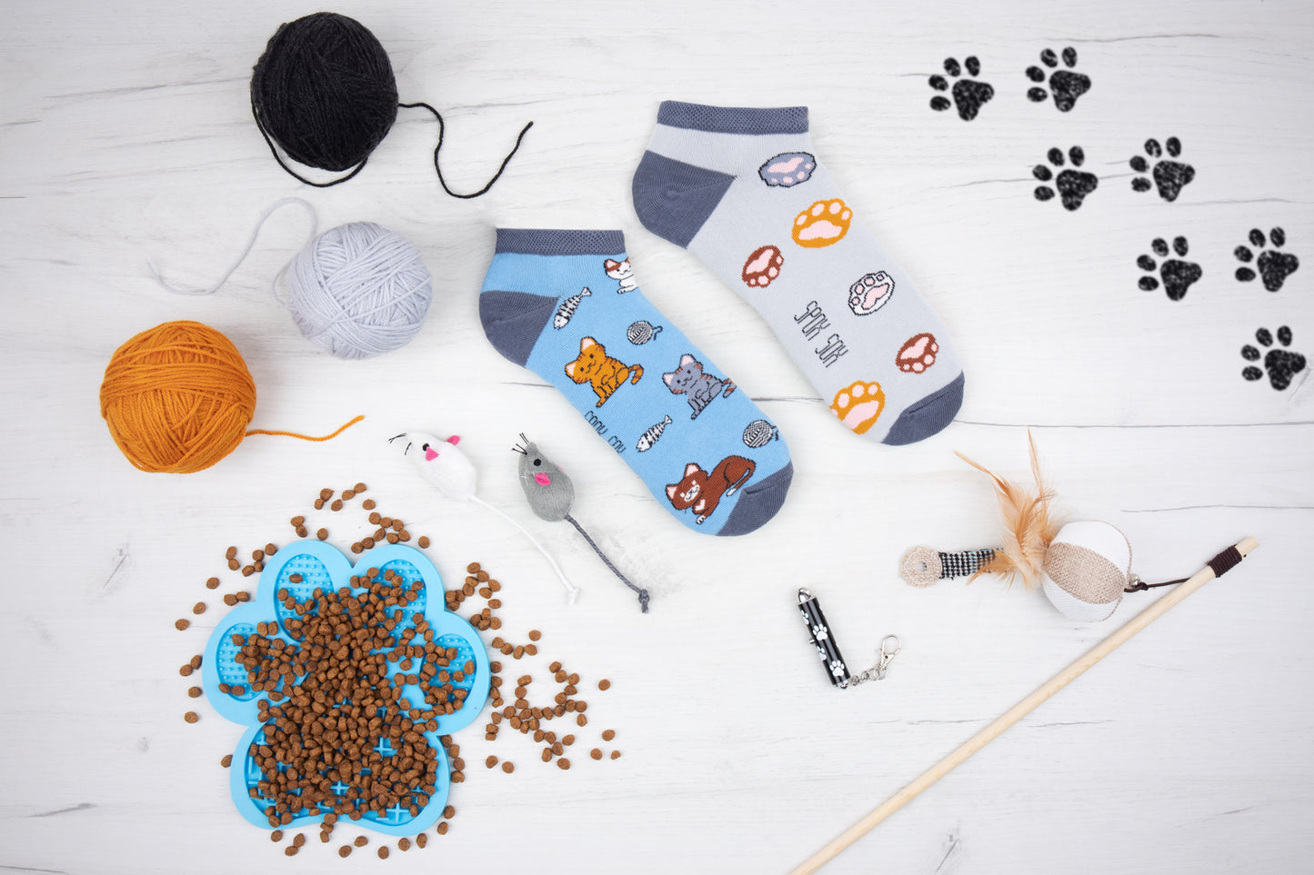 Sneakersocken Katzen - bunt & besonders