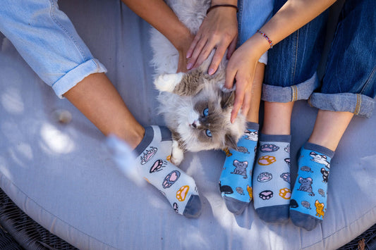 Sneakersocken Katzen - bunt & besonders