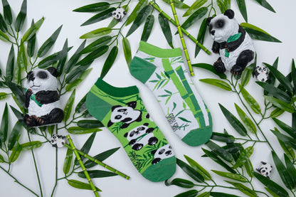 Sneakersocken Panda - bunt & besonders