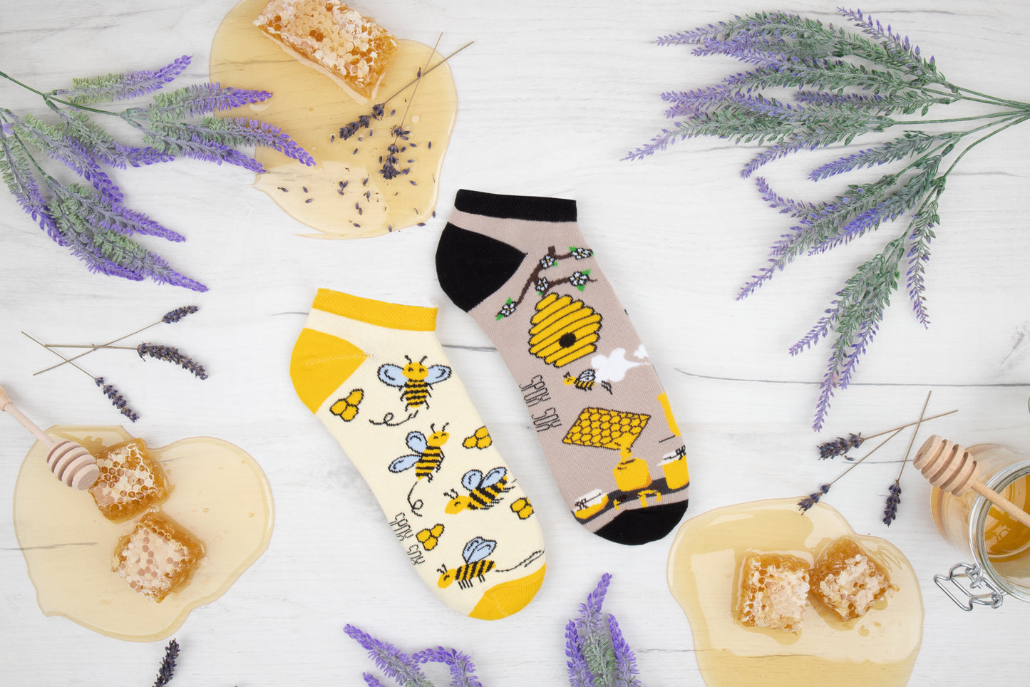 Sneakersocken Bienen - bunt & besonders